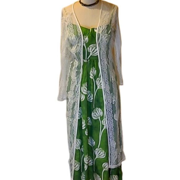 POL Cream Lace Open Front Kimono Midi Length size Small - Picture 1 of 11
